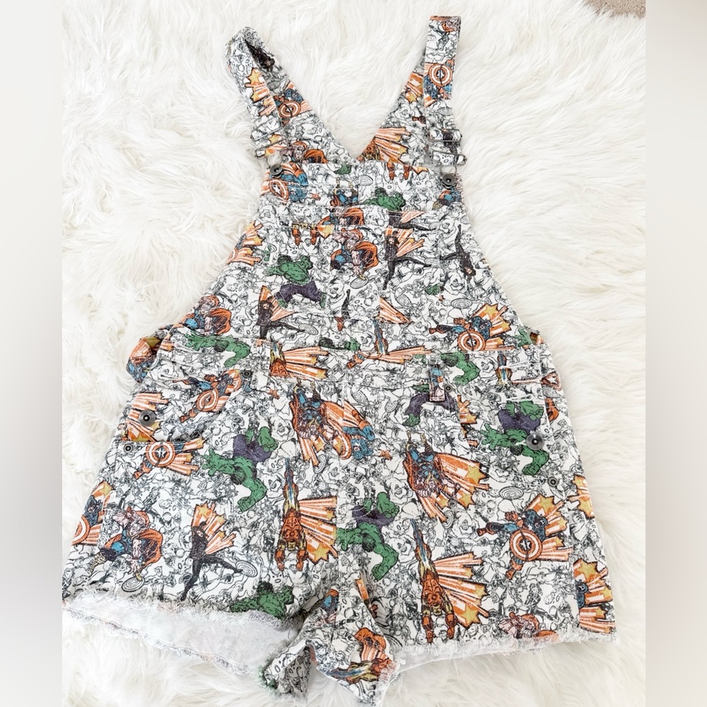marvel Her Universe Comic Print Overalls